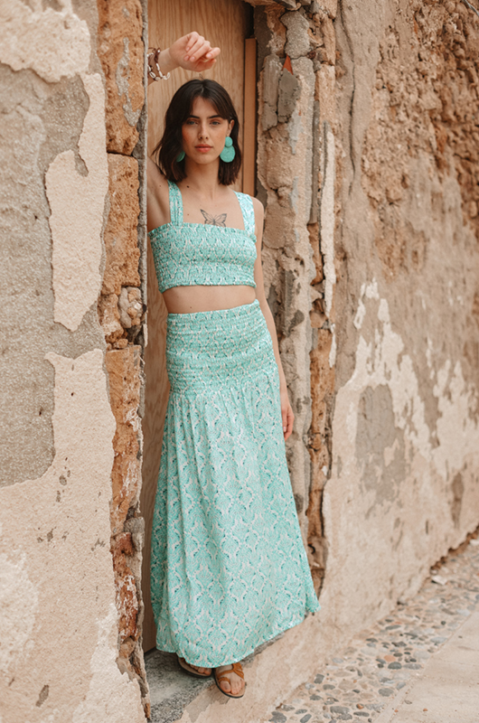 Marika long skirt set with Top